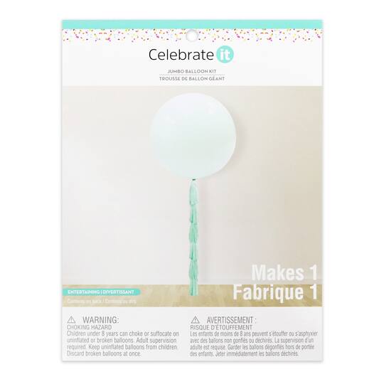 12 Pack: Jumbo Balloon Kit with Tassel by Celebrate It™